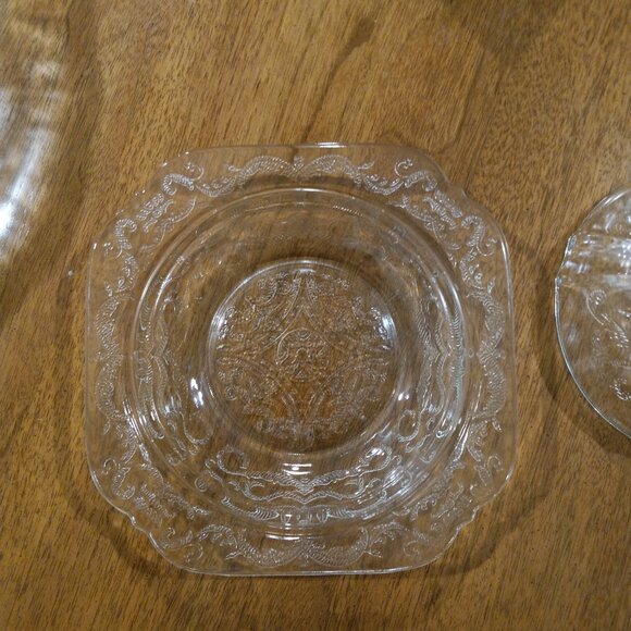 Vintage Federal Glass Indiana Glass Madrid Clear Domed Covered Butter Dish - Picture 8 of 13